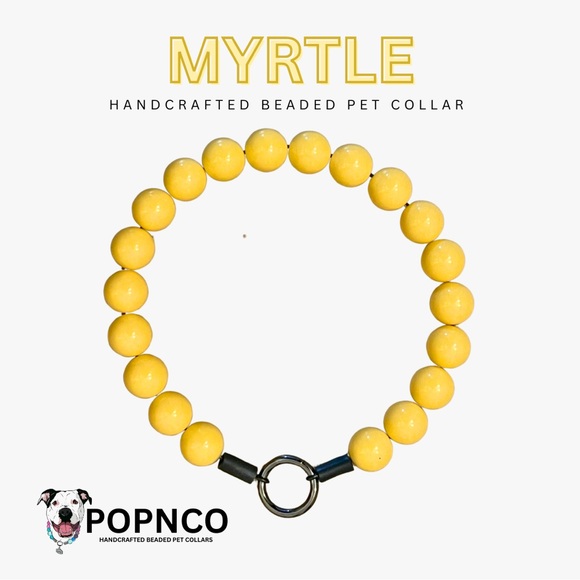 Handcrafted Beaded Dog Collar - Myrtle Collar - Picture 2 of 9